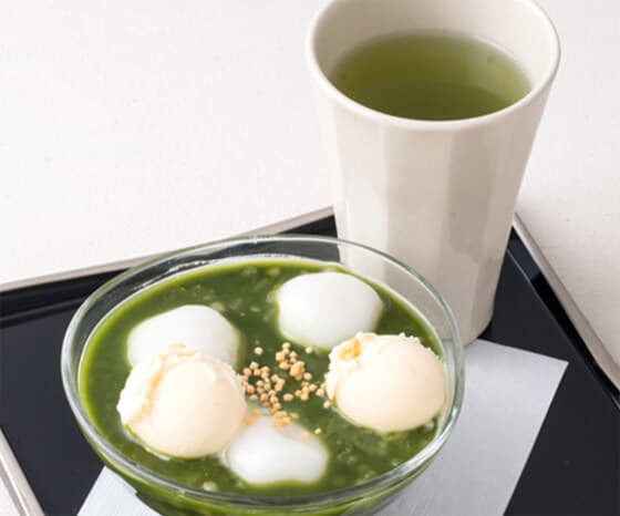 冷やし抹茶ぜんざい